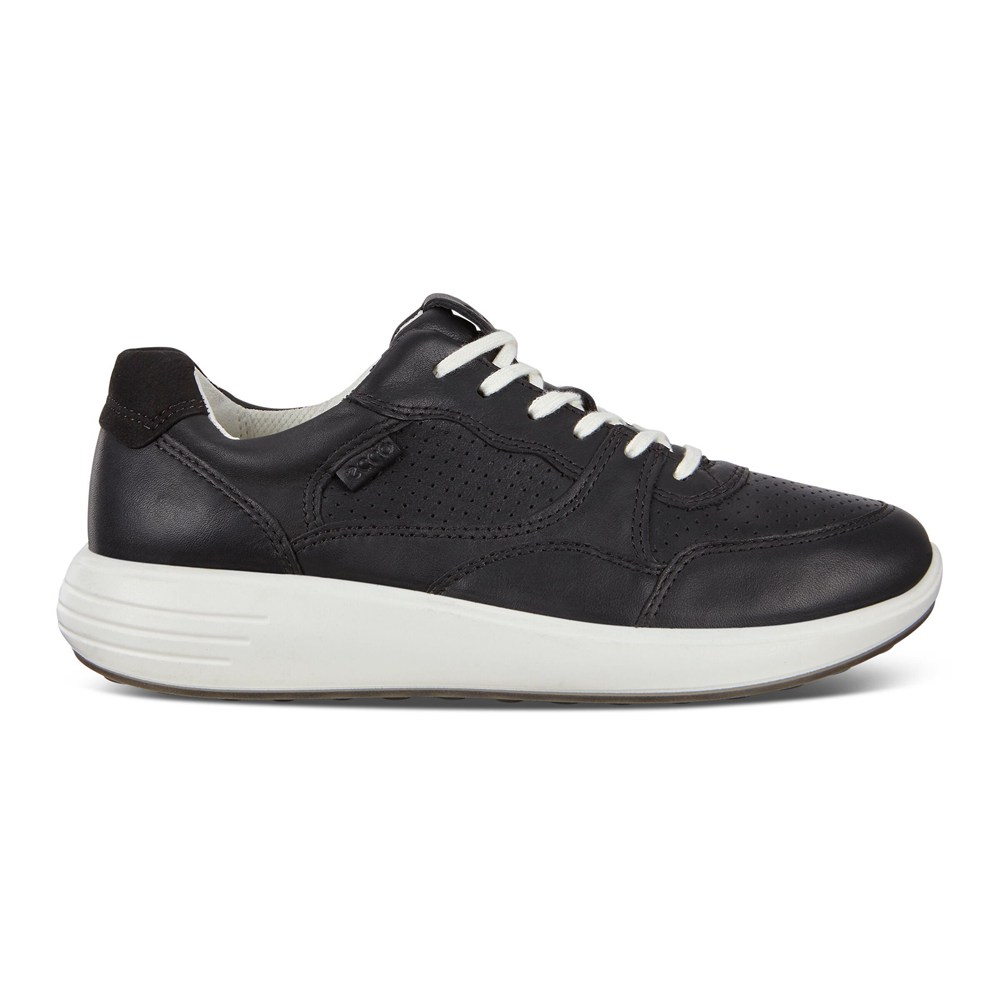 ECCO Womens Sneakers Black - Soft 7 Runner - VSN-054213